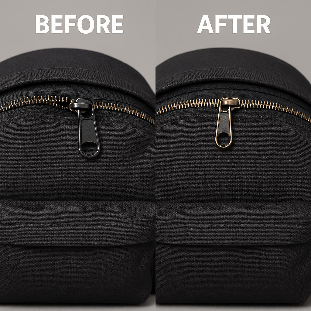 Changement de fermeture - Sac