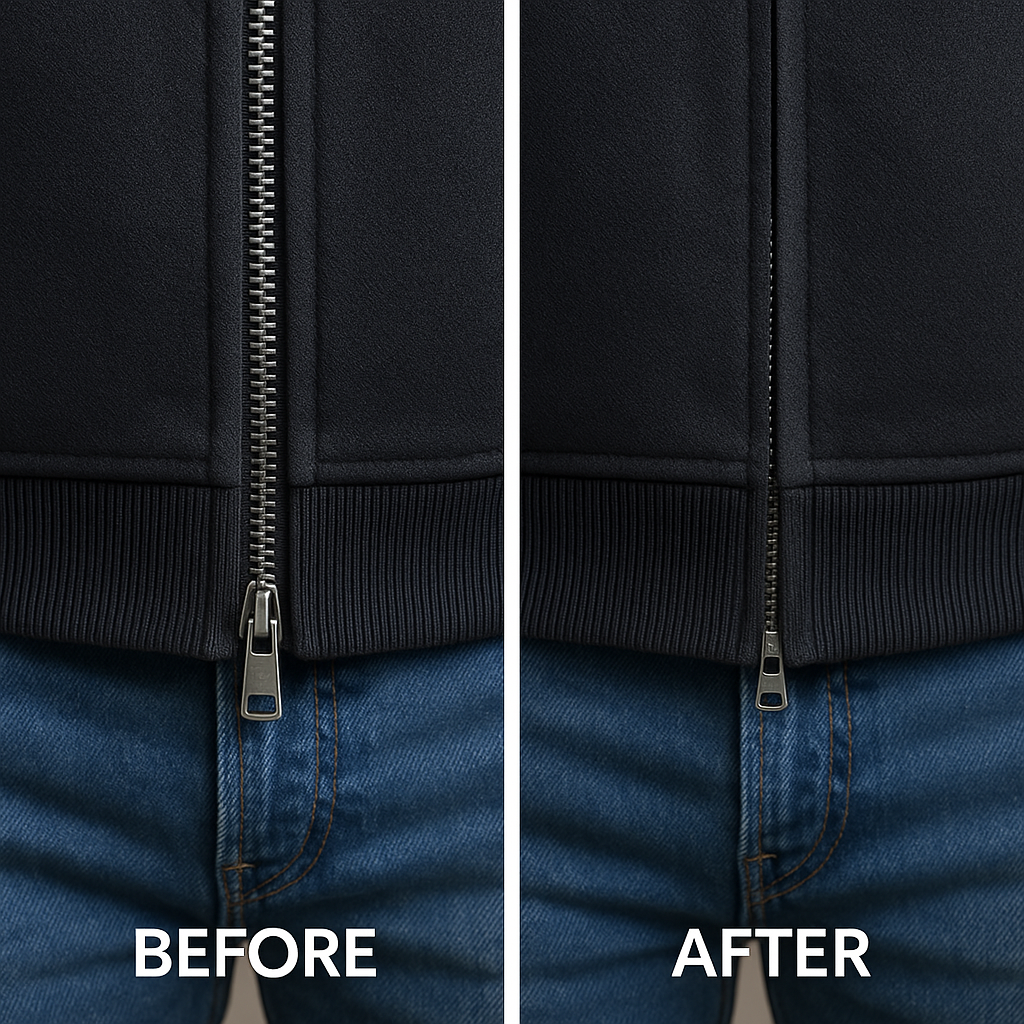 Changement de fermeture éclair - Manteau d'hiver